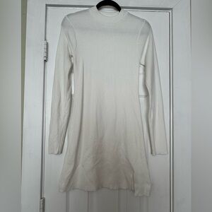 Altar'd State Cream Long Sleeve Dress